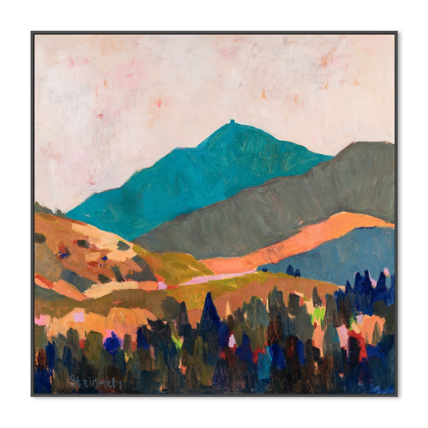 wall-art-print-canvas-poster-framed-Hot Blue Mount Tam , By Liana Steinmetz-3