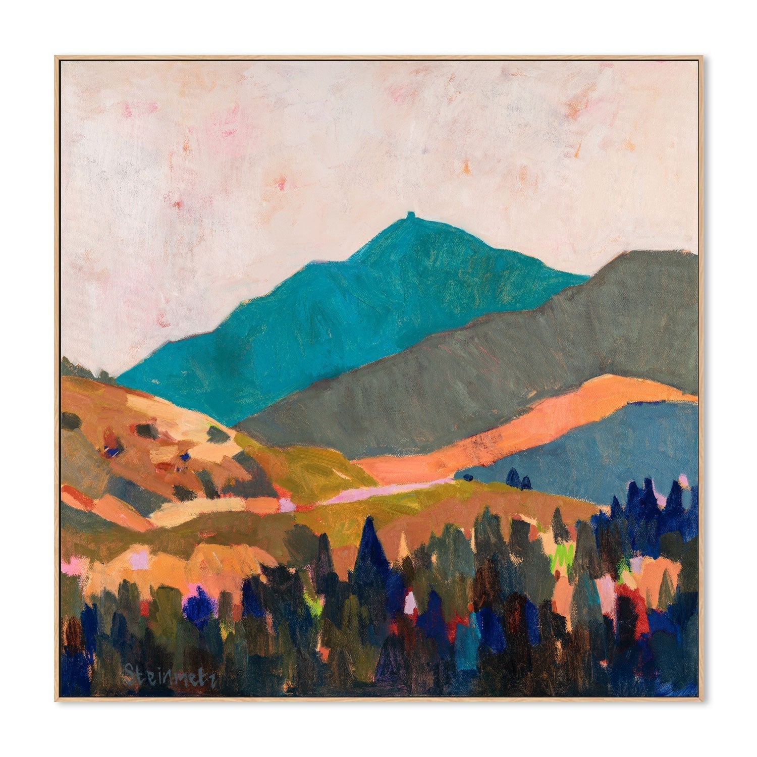 wall-art-print-canvas-poster-framed-Hot Blue Mount Tam , By Liana Steinmetz-4