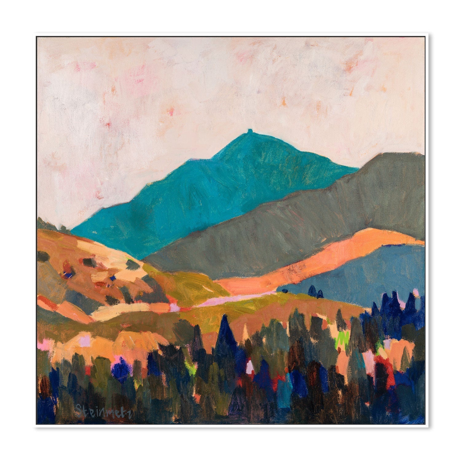 wall-art-print-canvas-poster-framed-Hot Blue Mount Tam , By Liana Steinmetz-5