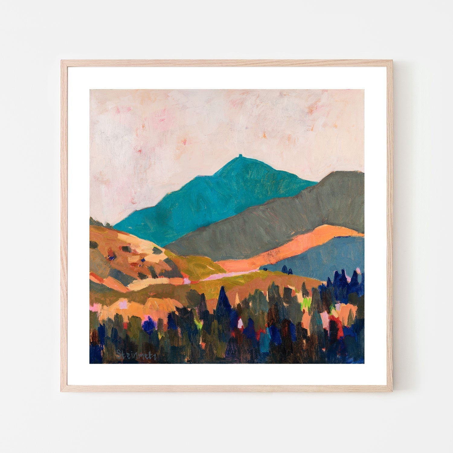 wall-art-print-canvas-poster-framed-Hot Blue Mount Tam , By Liana Steinmetz-6