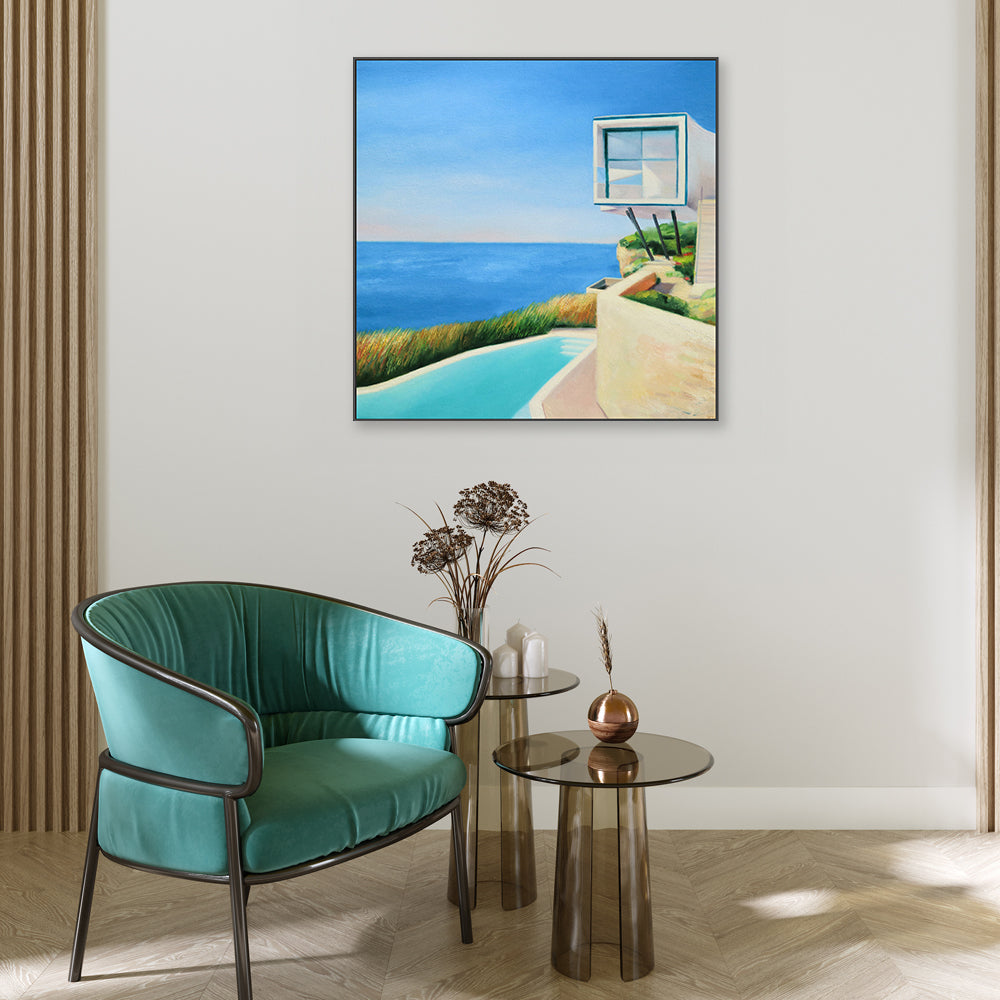 wall-art-print-canvas-poster-framed-House On The Coast , By Ieva Baklane-7
