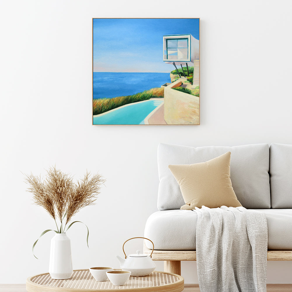 wall-art-print-canvas-poster-framed-House On The Coast , By Ieva Baklane-8