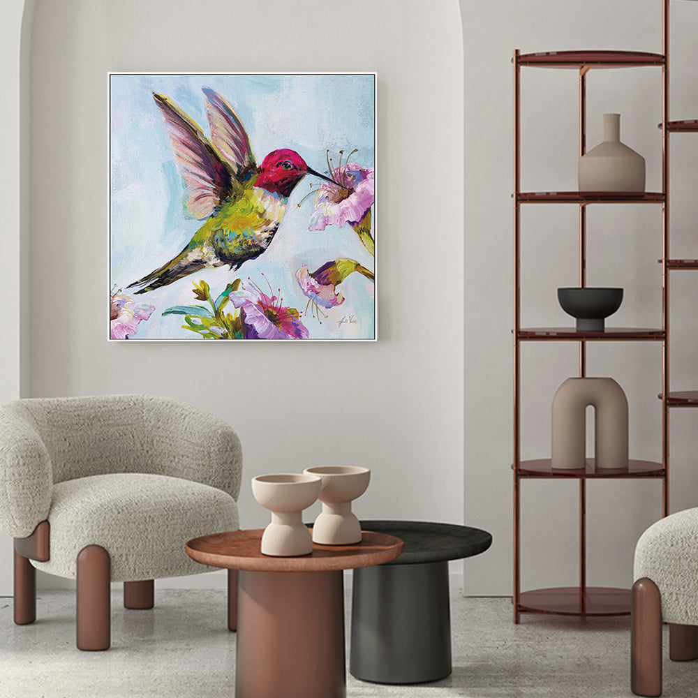 wall-art-print-canvas-poster-framed-Hummingbird Florals, Style A-by-Jeanette Vertentes-Gioia Wall Art