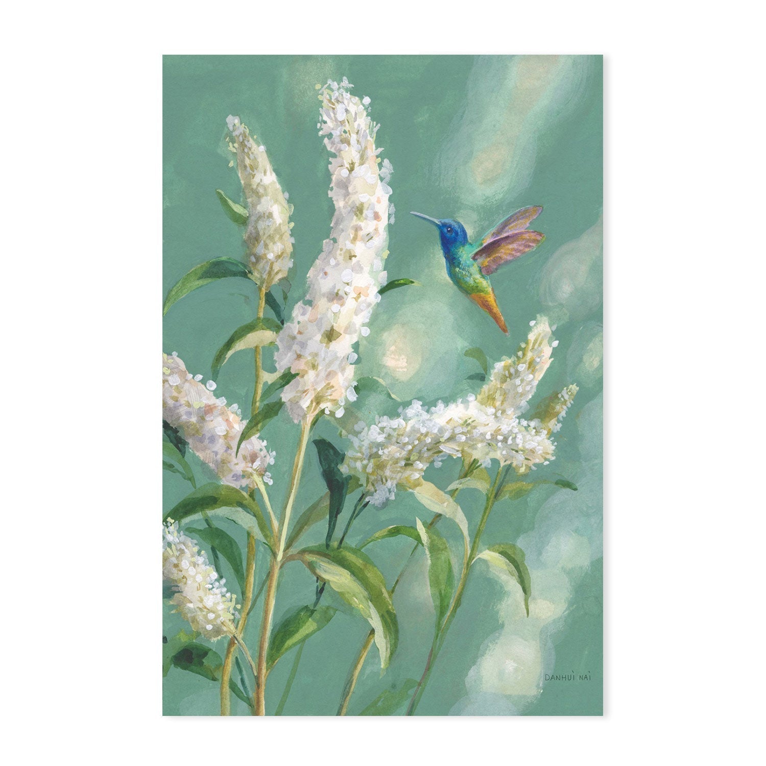 wall-art-print-canvas-poster-framed-Hummingbird Spring, Style A-by-Danhui Nai-Gioia Wall Art