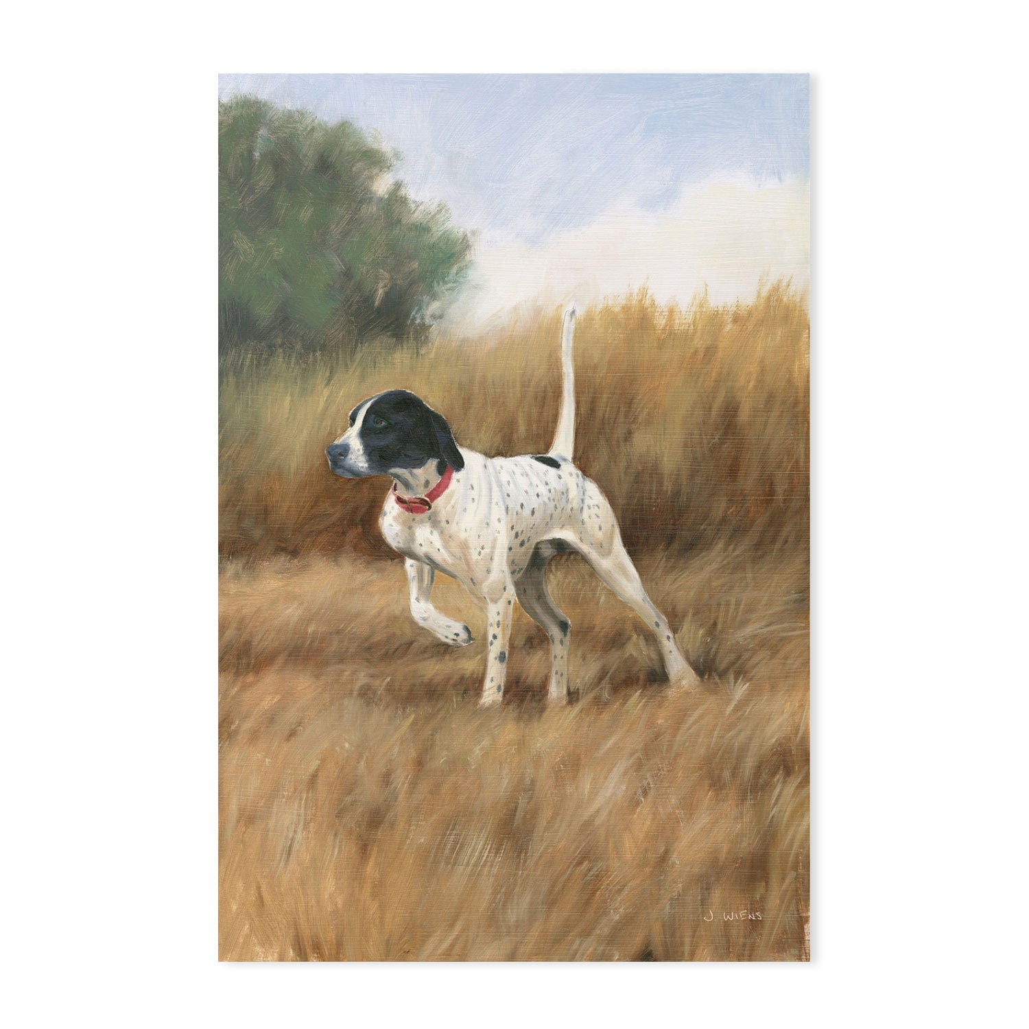 wall-art-print-canvas-poster-framed-Hunting Dog-by-James Wiens-Gioia Wall Art