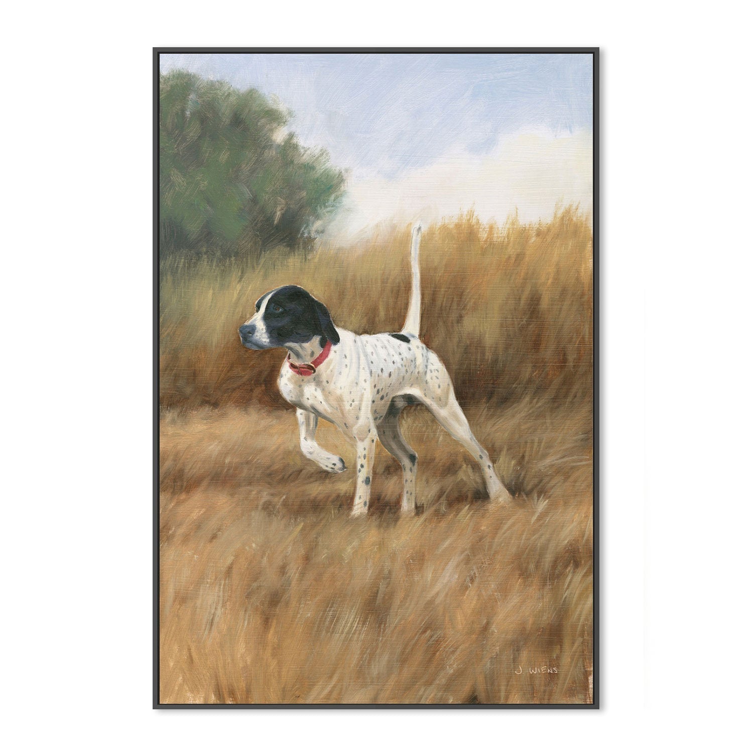 wall-art-print-canvas-poster-framed-Hunting Dog-by-James Wiens-Gioia Wall Art