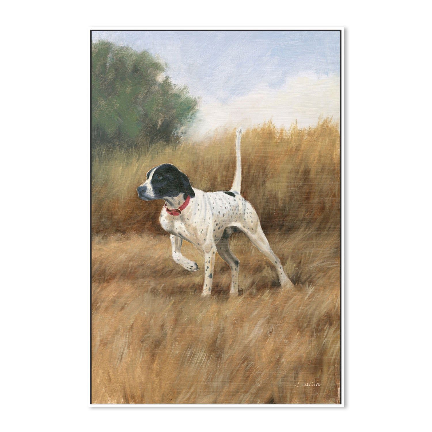 wall-art-print-canvas-poster-framed-Hunting Dog-by-James Wiens-Gioia Wall Art
