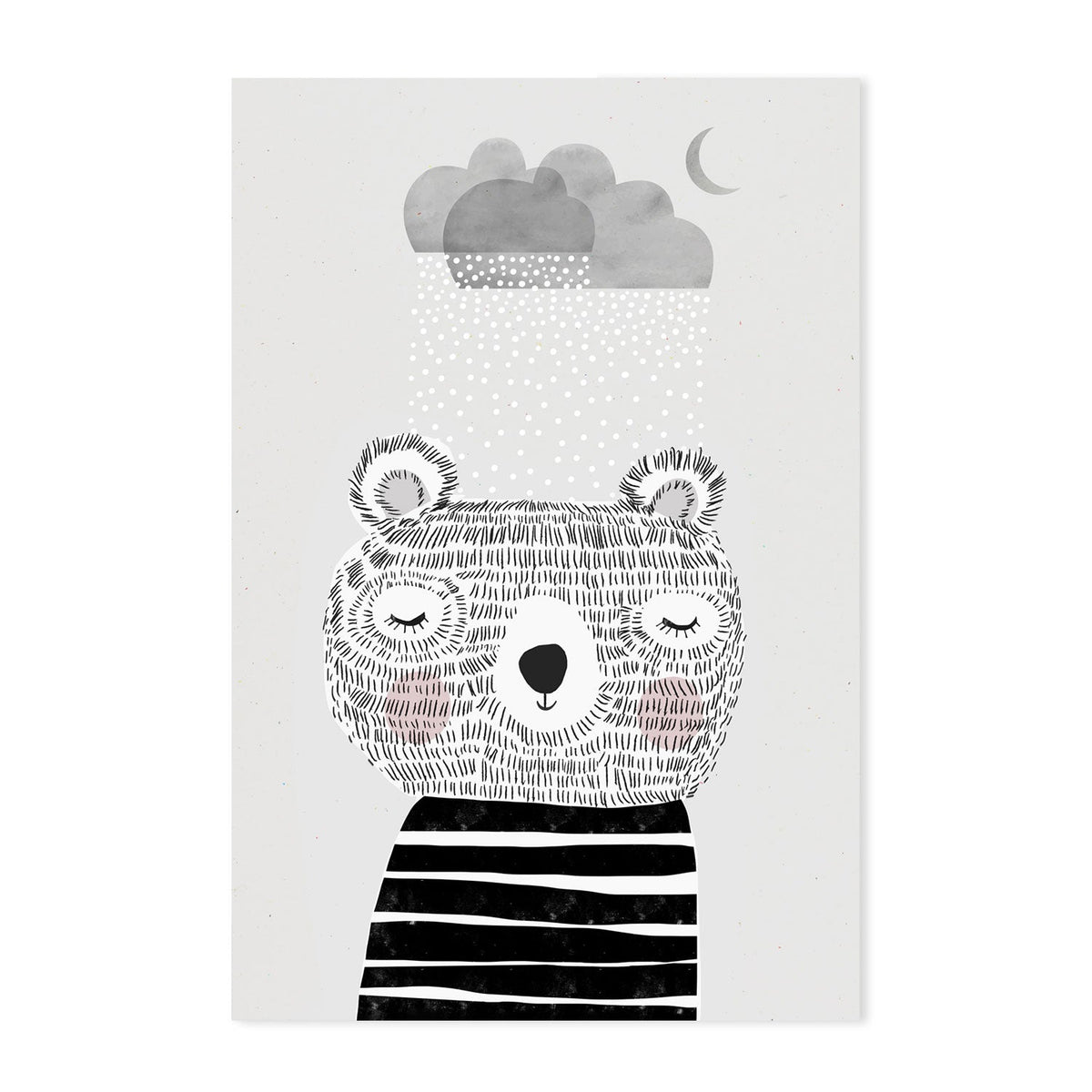wall-art-print-canvas-poster-framed-I Love Snow , By Treechild-GIOIA-WALL-ART