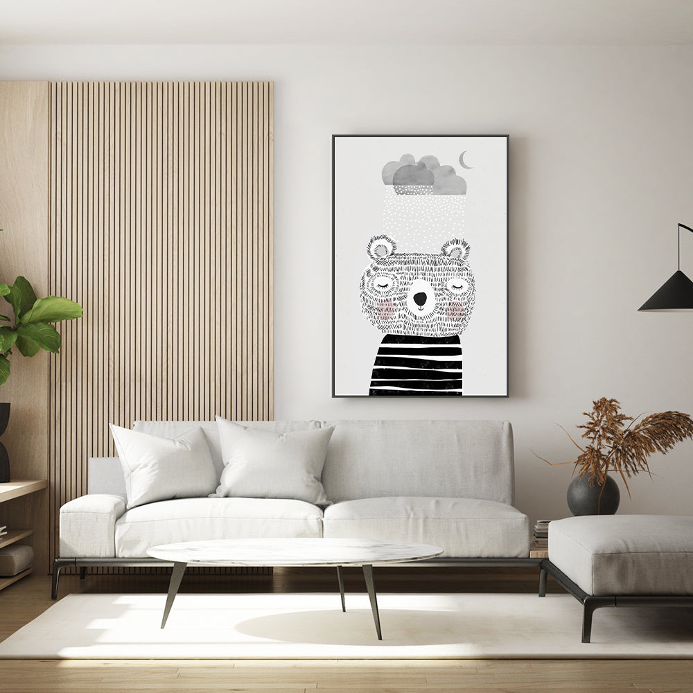 wall-art-print-canvas-poster-framed-I Love Snow , By Treechild-GIOIA-WALL-ART