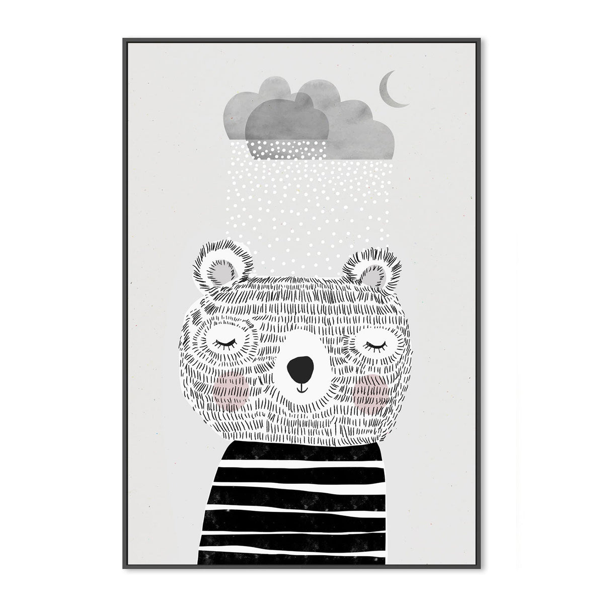 wall-art-print-canvas-poster-framed-I Love Snow , By Treechild-GIOIA-WALL-ART