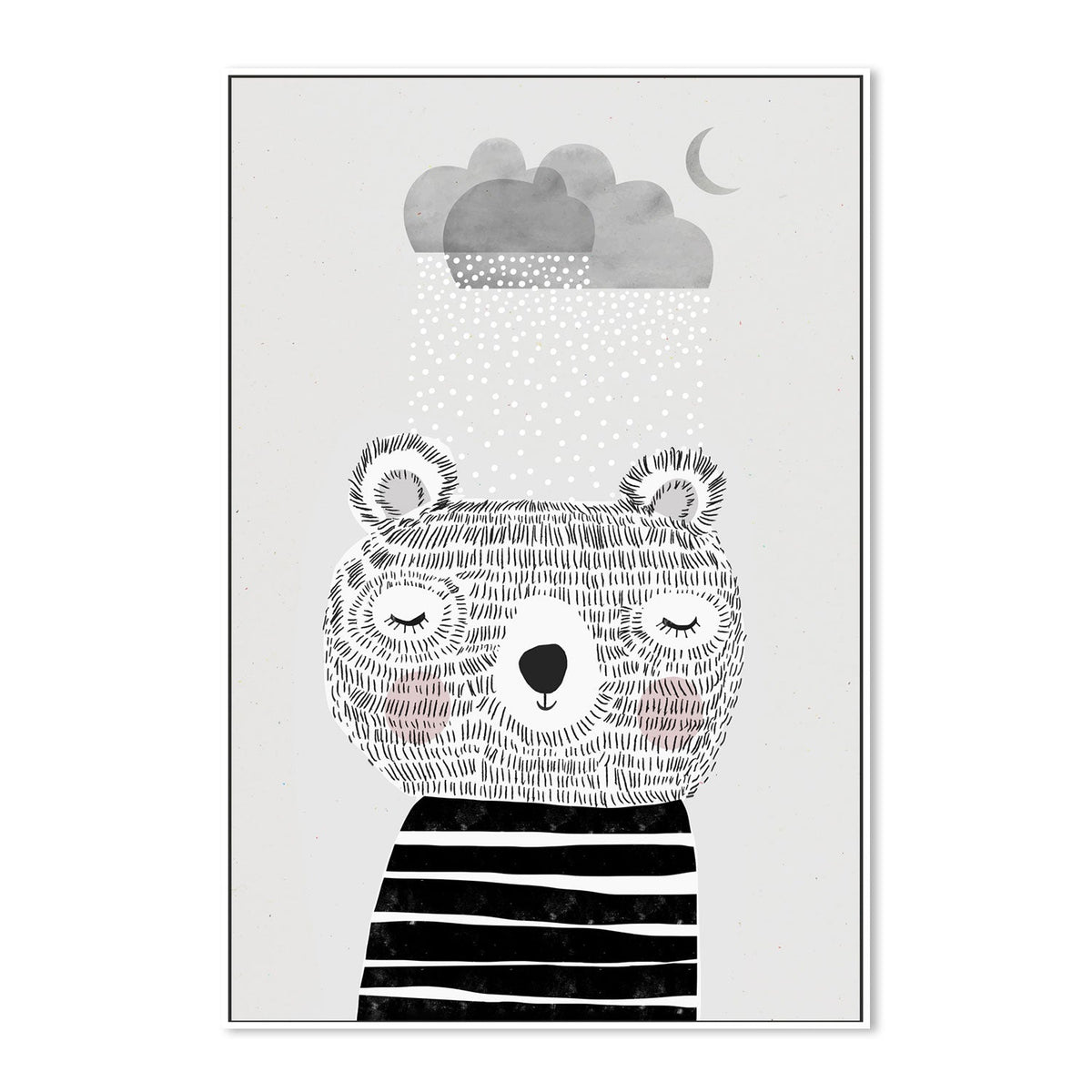 wall-art-print-canvas-poster-framed-I Love Snow , By Treechild-GIOIA-WALL-ART