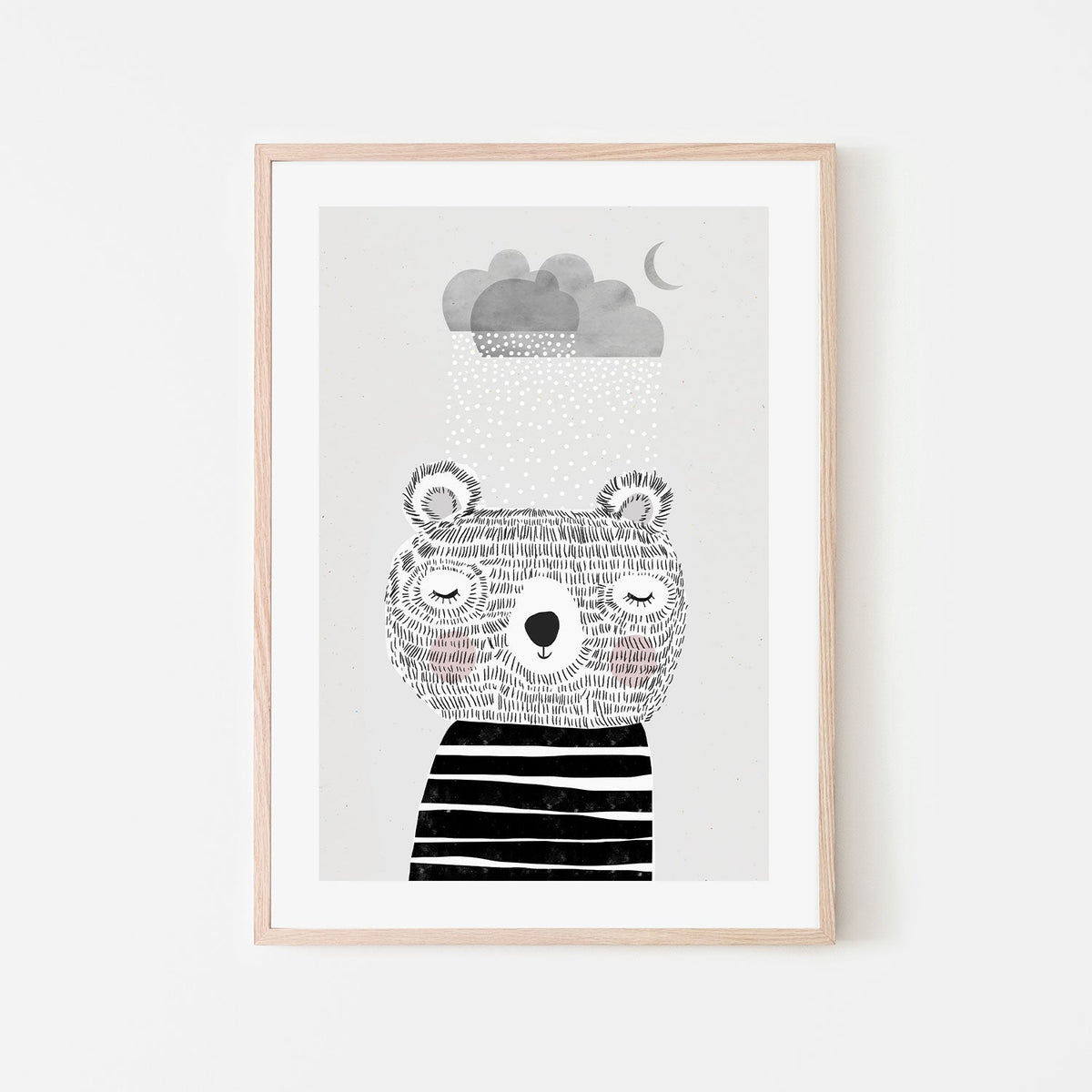 wall-art-print-canvas-poster-framed-I Love Snow , By Treechild-GIOIA-WALL-ART