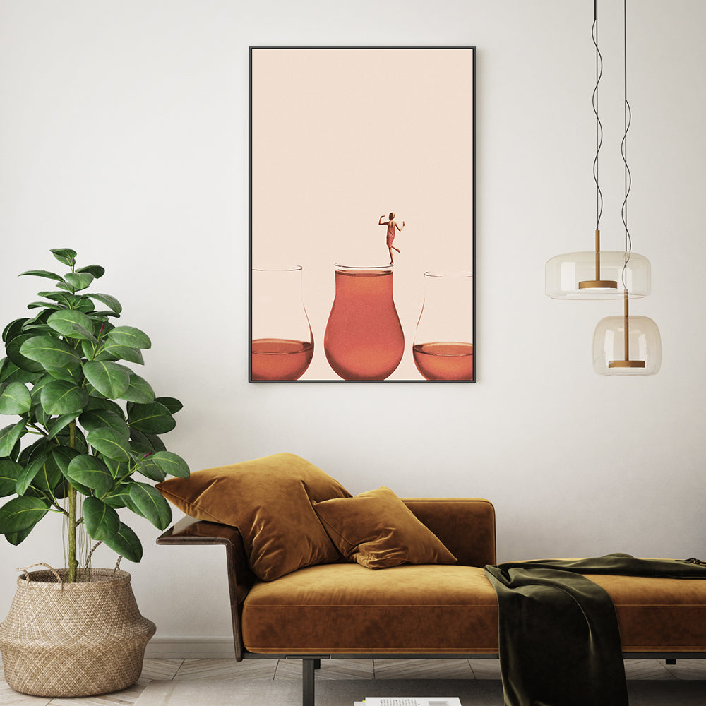 wall-art-print-canvas-poster-framed-I Prefer The Full One-GIOIA-WALL-ART