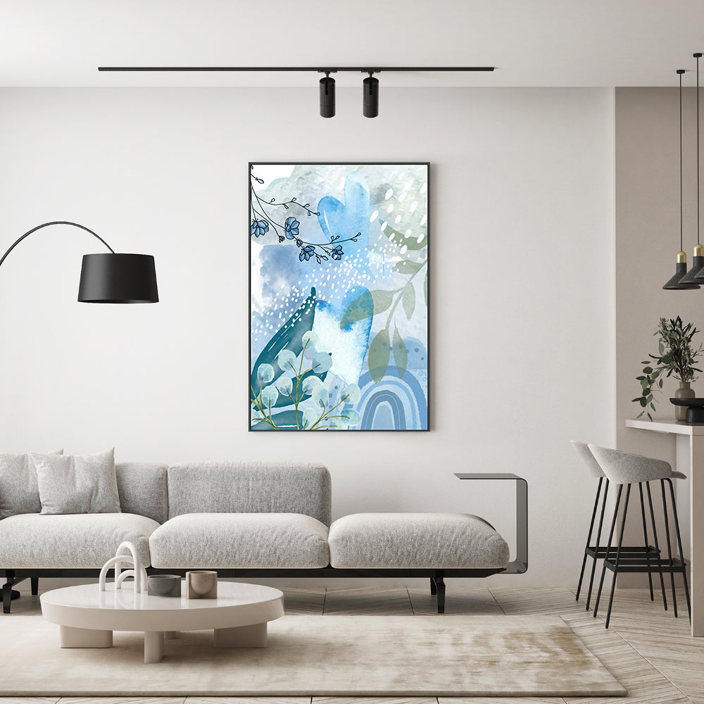 wall-art-print-canvas-poster-framed-Iceberg Blue, Style A , By Sally Ann Moss-7