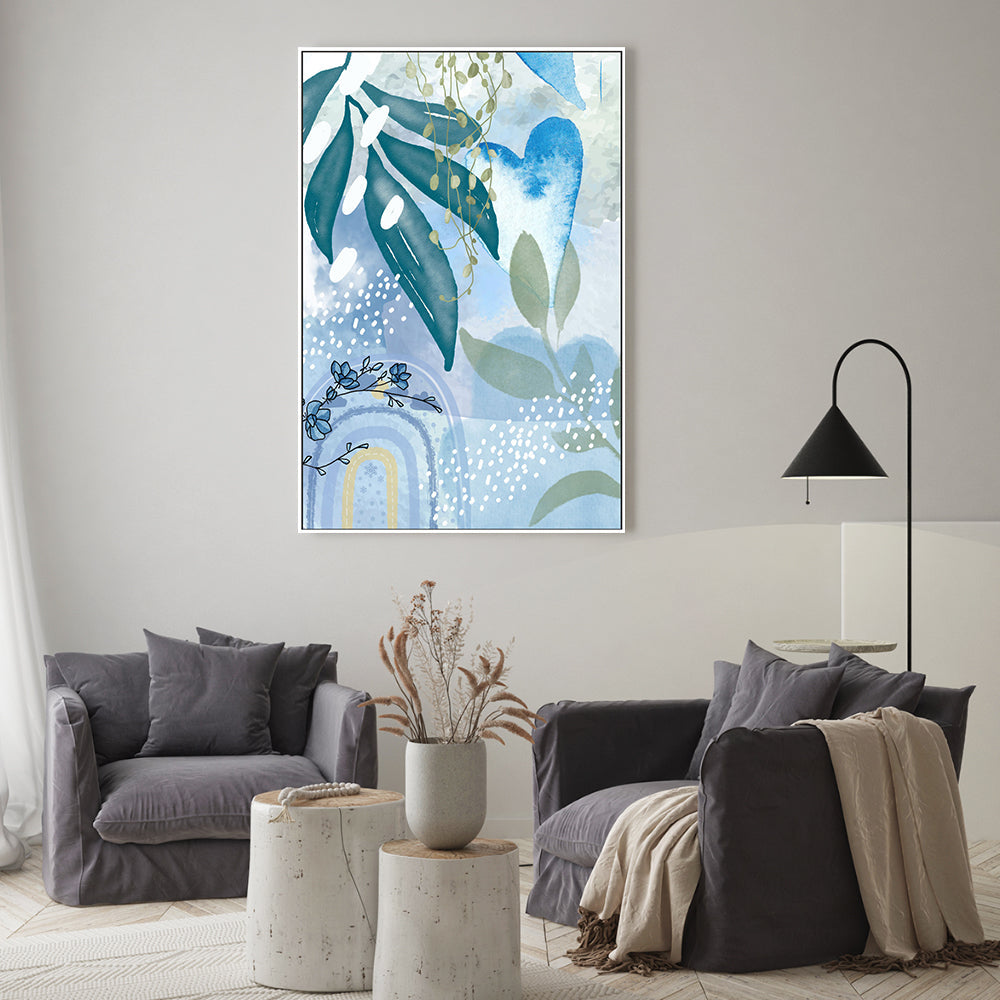 wall-art-print-canvas-poster-framed-Iceberg Blue, Style B , By Sally Ann Moss-7