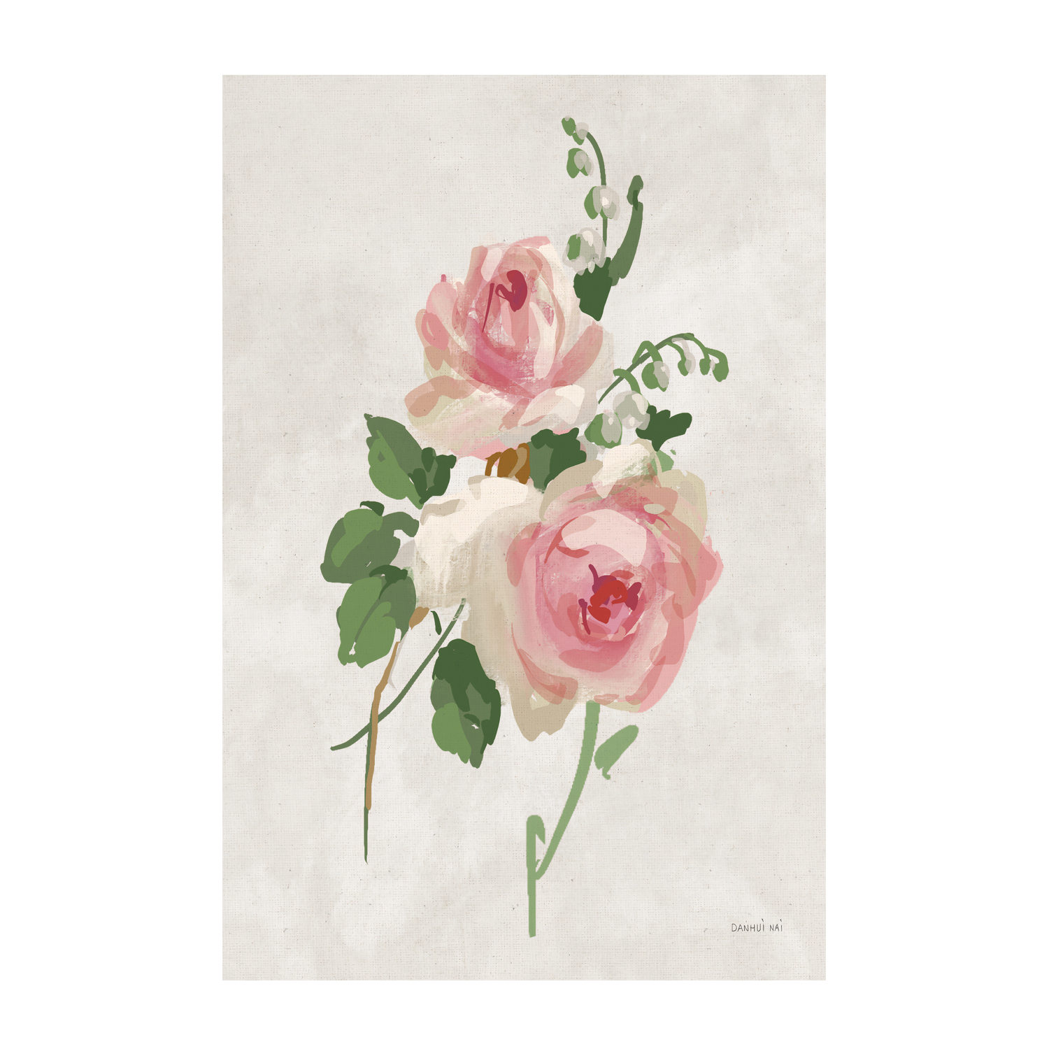 wall-art-print-canvas-poster-framed-Impressionist Garden Neutral Style A , By Danhui Nai-GIOIA-WALL-ART