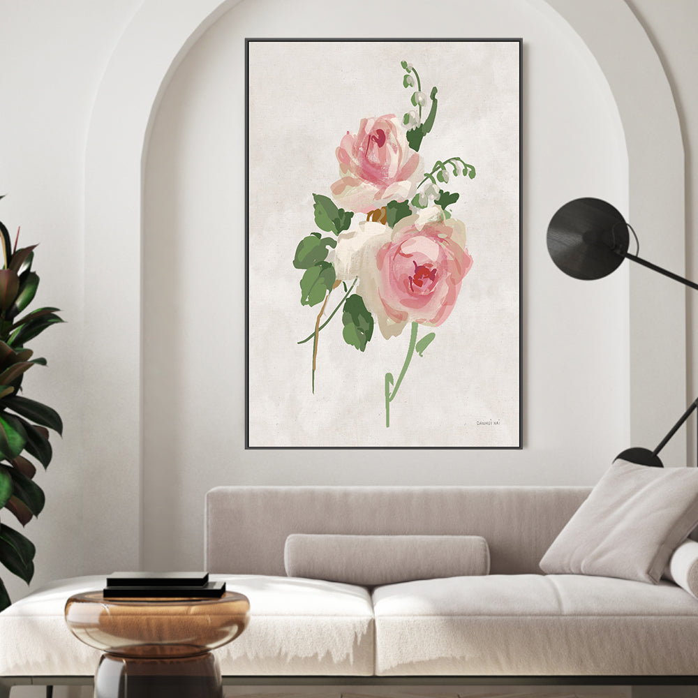 wall-art-print-canvas-poster-framed-Impressionist Garden Neutral Style A , By Danhui Nai-GIOIA-WALL-ART