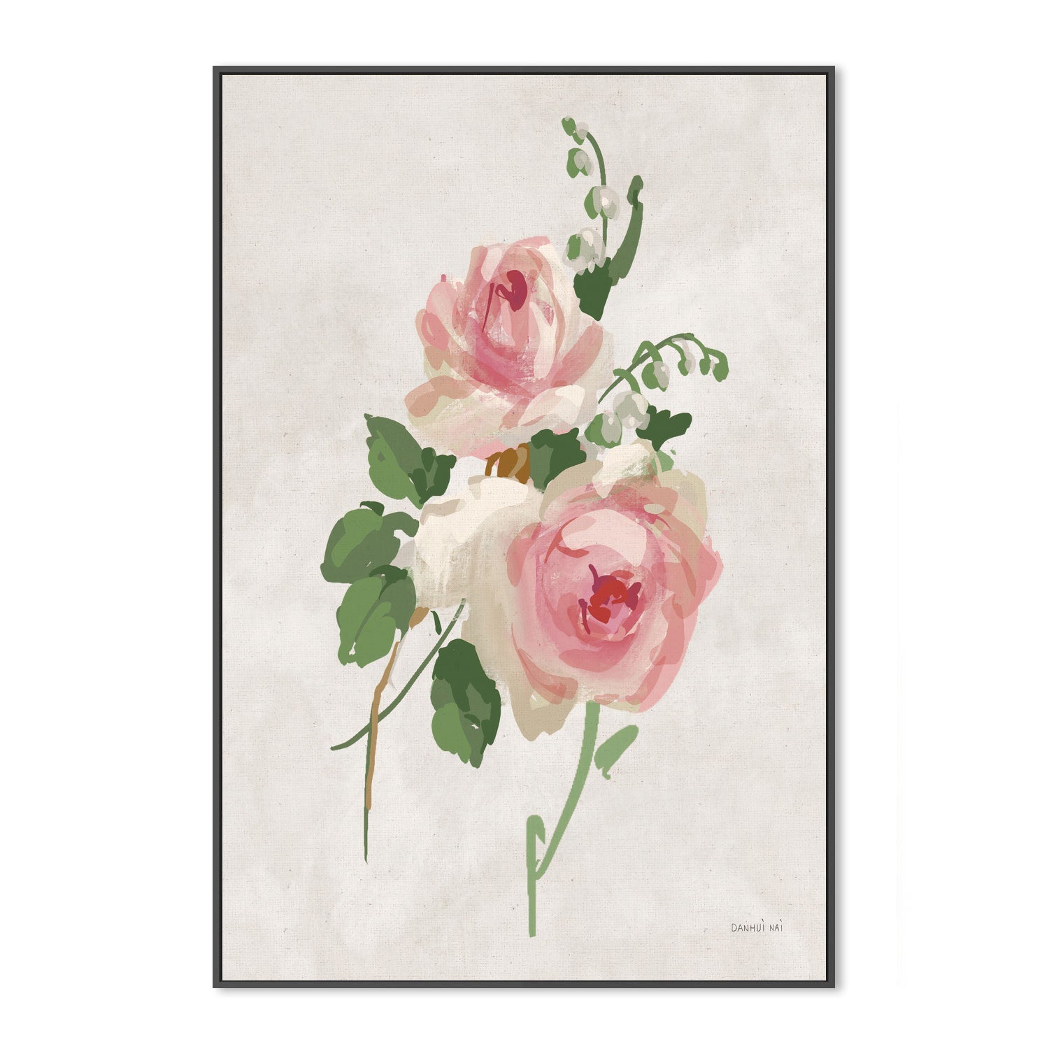 wall-art-print-canvas-poster-framed-Impressionist Garden Neutral Style A , By Danhui Nai-GIOIA-WALL-ART