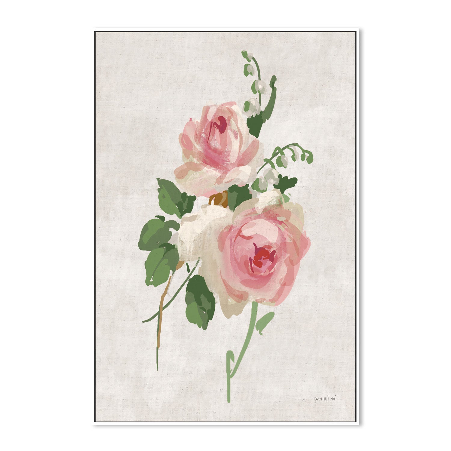 wall-art-print-canvas-poster-framed-Impressionist Garden Neutral Style A , By Danhui Nai-GIOIA-WALL-ART