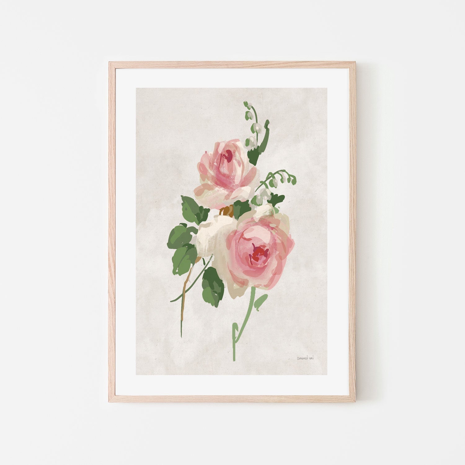 wall-art-print-canvas-poster-framed-Impressionist Garden Neutral Style A , By Danhui Nai-GIOIA-WALL-ART