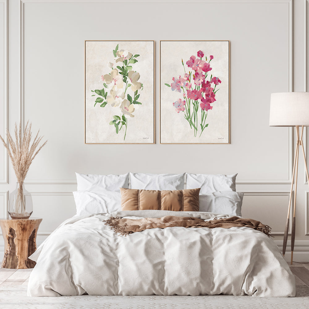 wall-art-print-canvas-poster-framed-Impressionist Garden Neutral, Style B & Style C, Set Of 2 , By Danhui Nai-GIOIA-WALL-ART