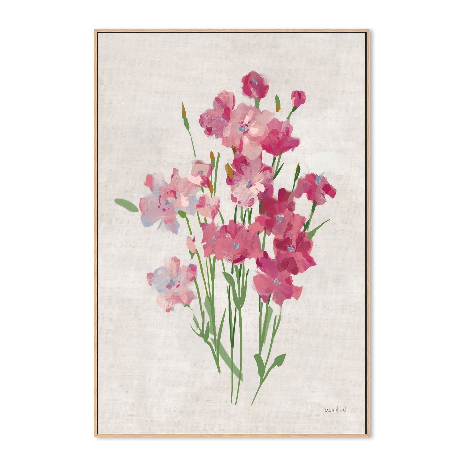 wall-art-print-canvas-poster-framed-Impressionist Garden Neutral, Style C , By Danhui Nai-GIOIA-WALL-ART