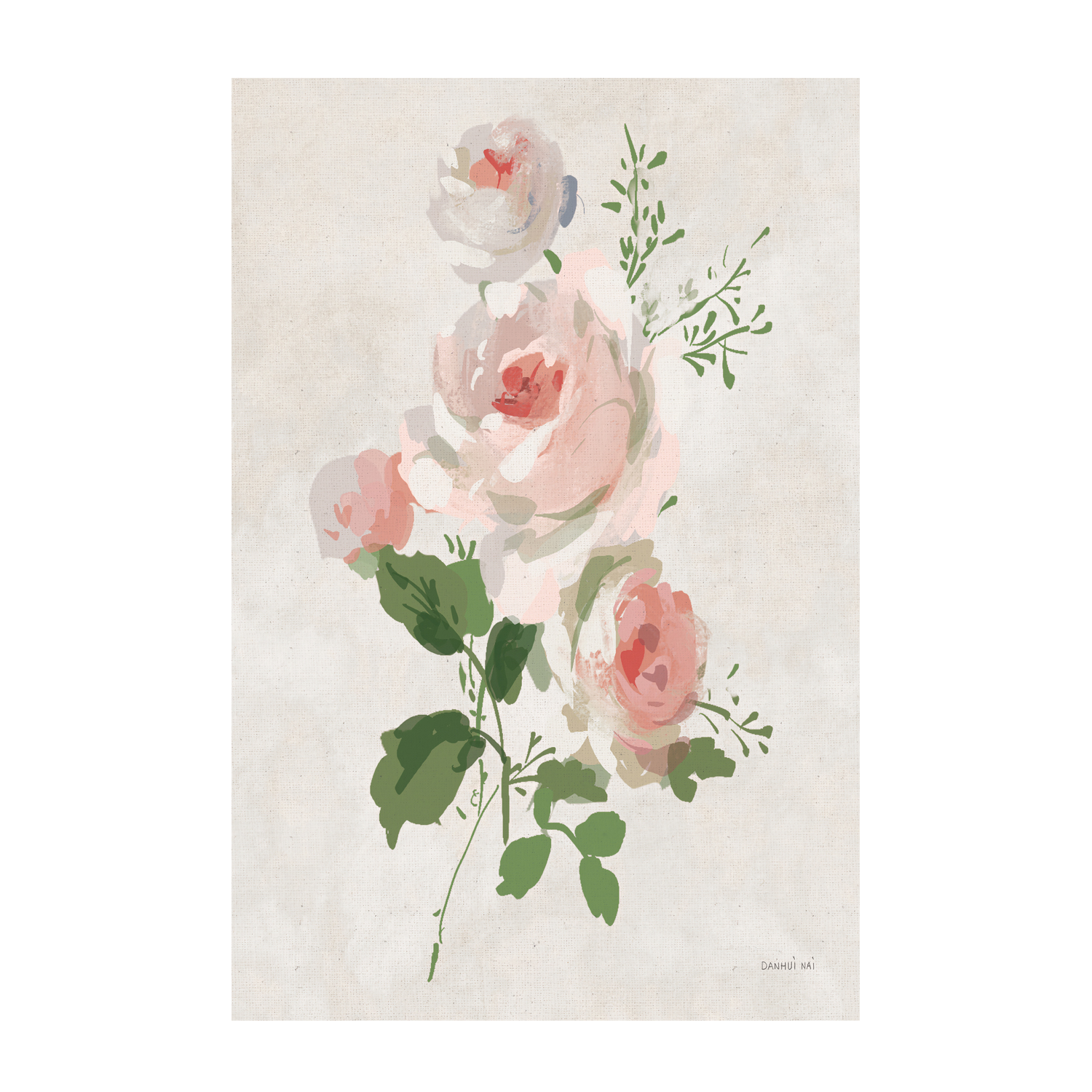 wall-art-print-canvas-poster-framed-Impressionist Garden Neutral, Style D , By Danhui Nai-GIOIA-WALL-ART