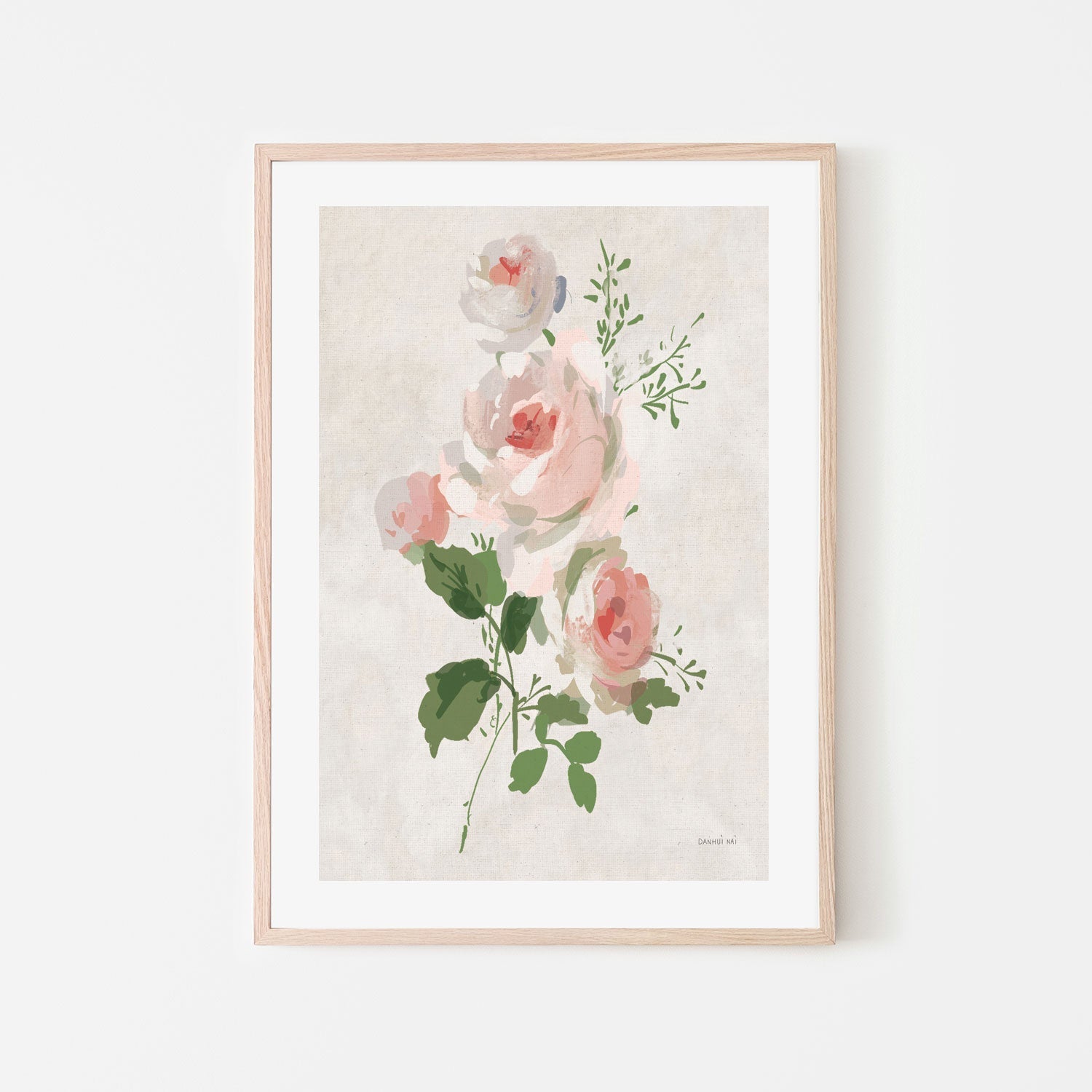 wall-art-print-canvas-poster-framed-Impressionist Garden Neutral, Style D , By Danhui Nai-GIOIA-WALL-ART
