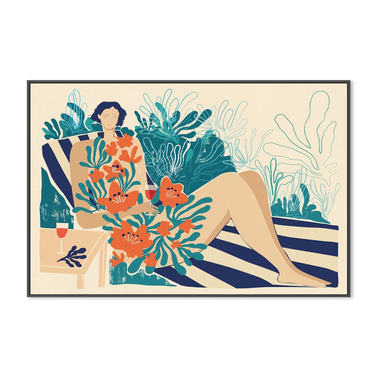 wall-art-print-canvas-poster-framed-In Matisse's Garden , By Andelle Art-3