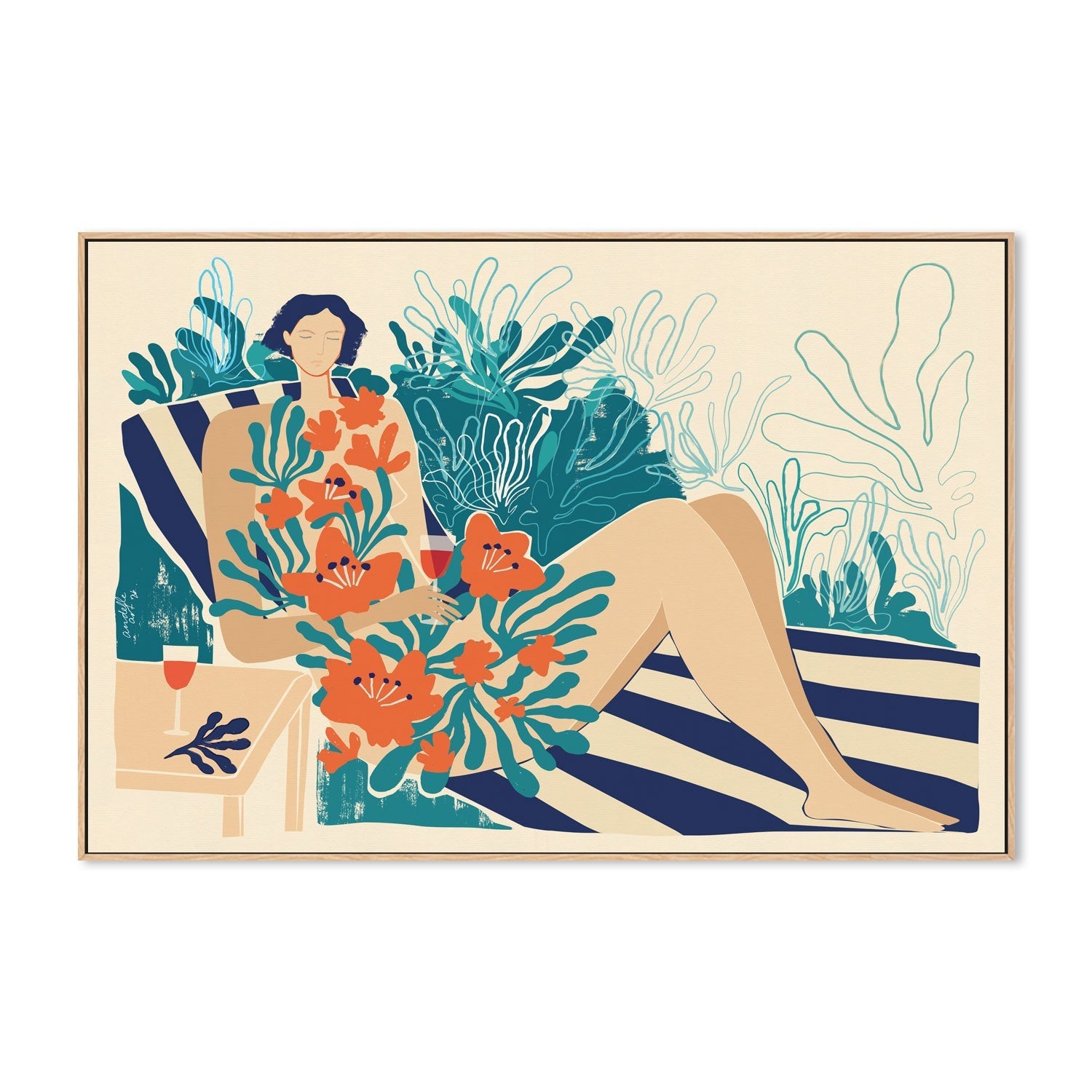 wall-art-print-canvas-poster-framed-In Matisse's Garden , By Andelle Art-4