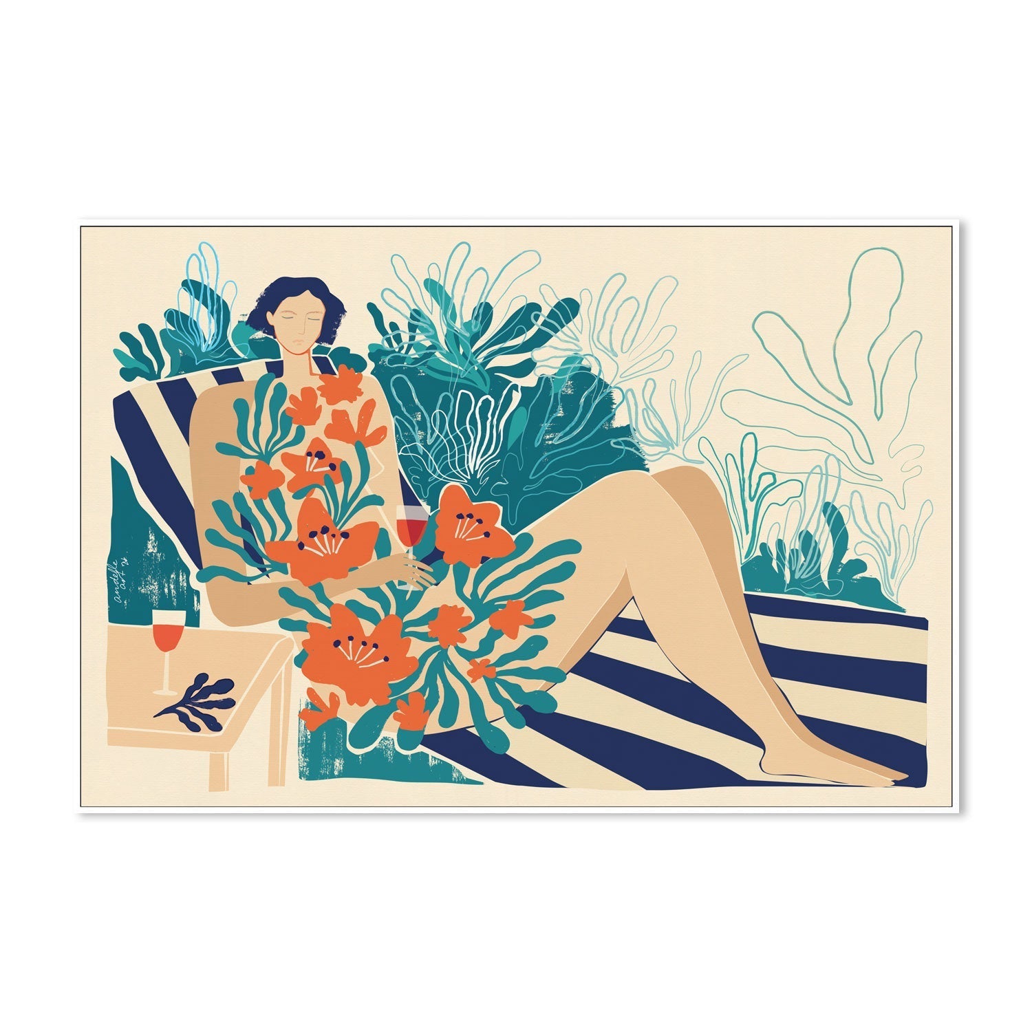 wall-art-print-canvas-poster-framed-In Matisse's Garden , By Andelle Art-5
