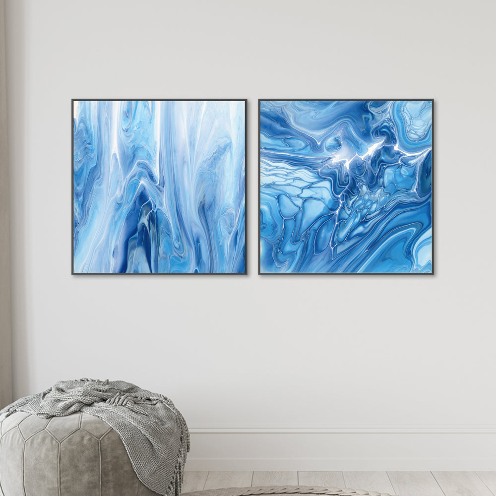 wall-art-print-canvas-poster-framed-In Motion , Style A & B, Set Of 2, By Cathy Anderson , By Cathy Anderson-2