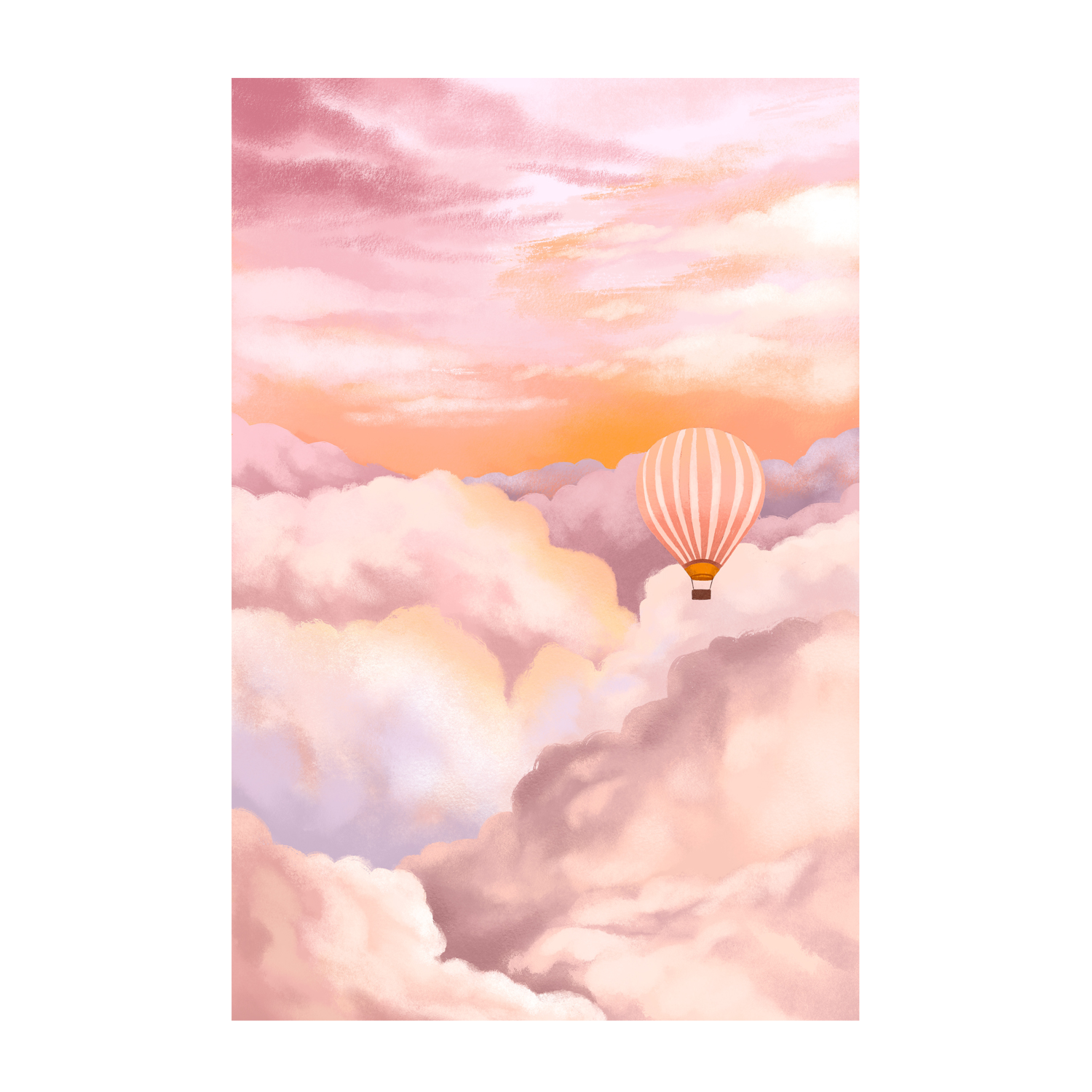 wall-art-print-canvas-poster-framed-In The Clouds, By Goed Blauw-GIOIA-WALL-ART