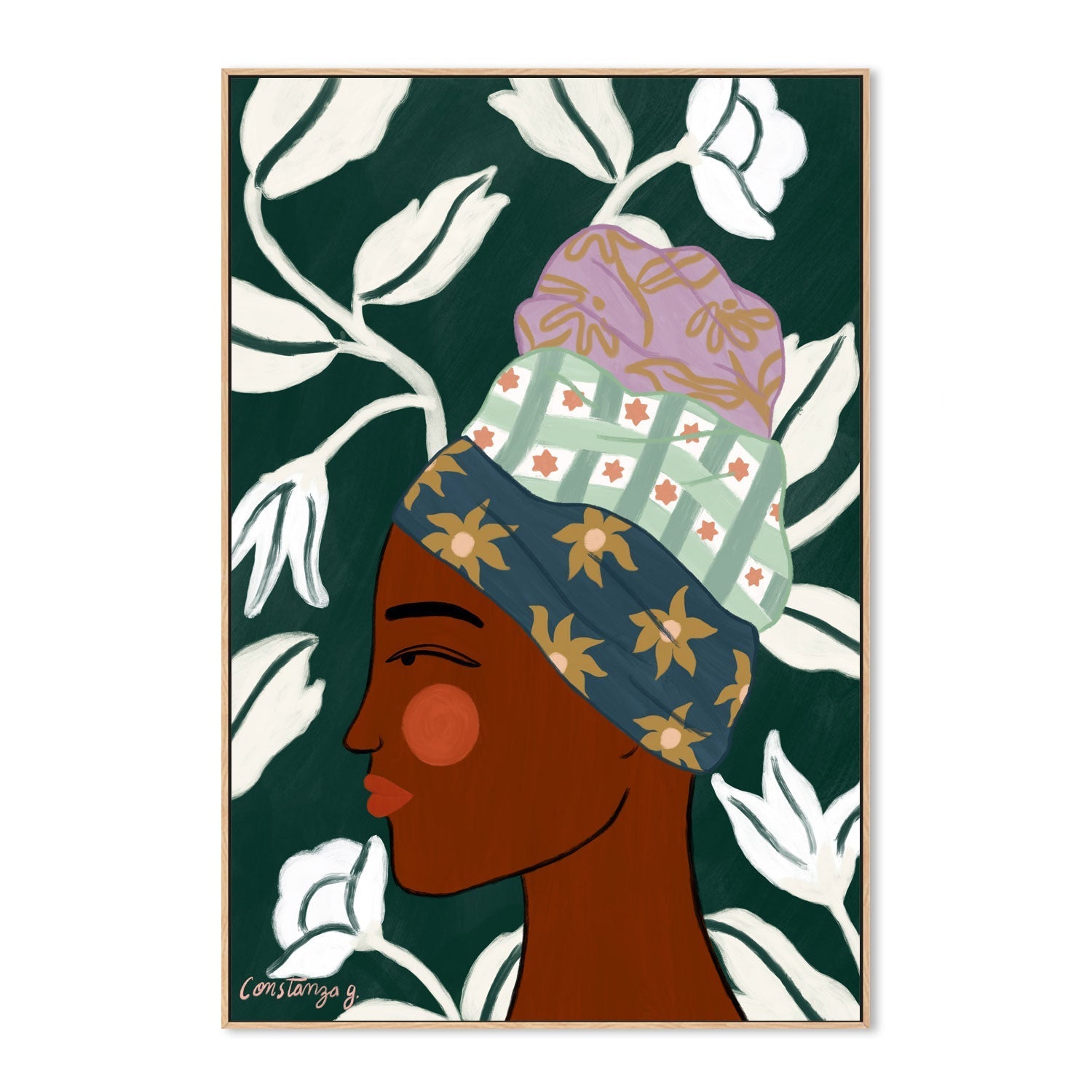 wall-art-print-canvas-poster-framed-Indi , By Constanza Goeppinger-4
