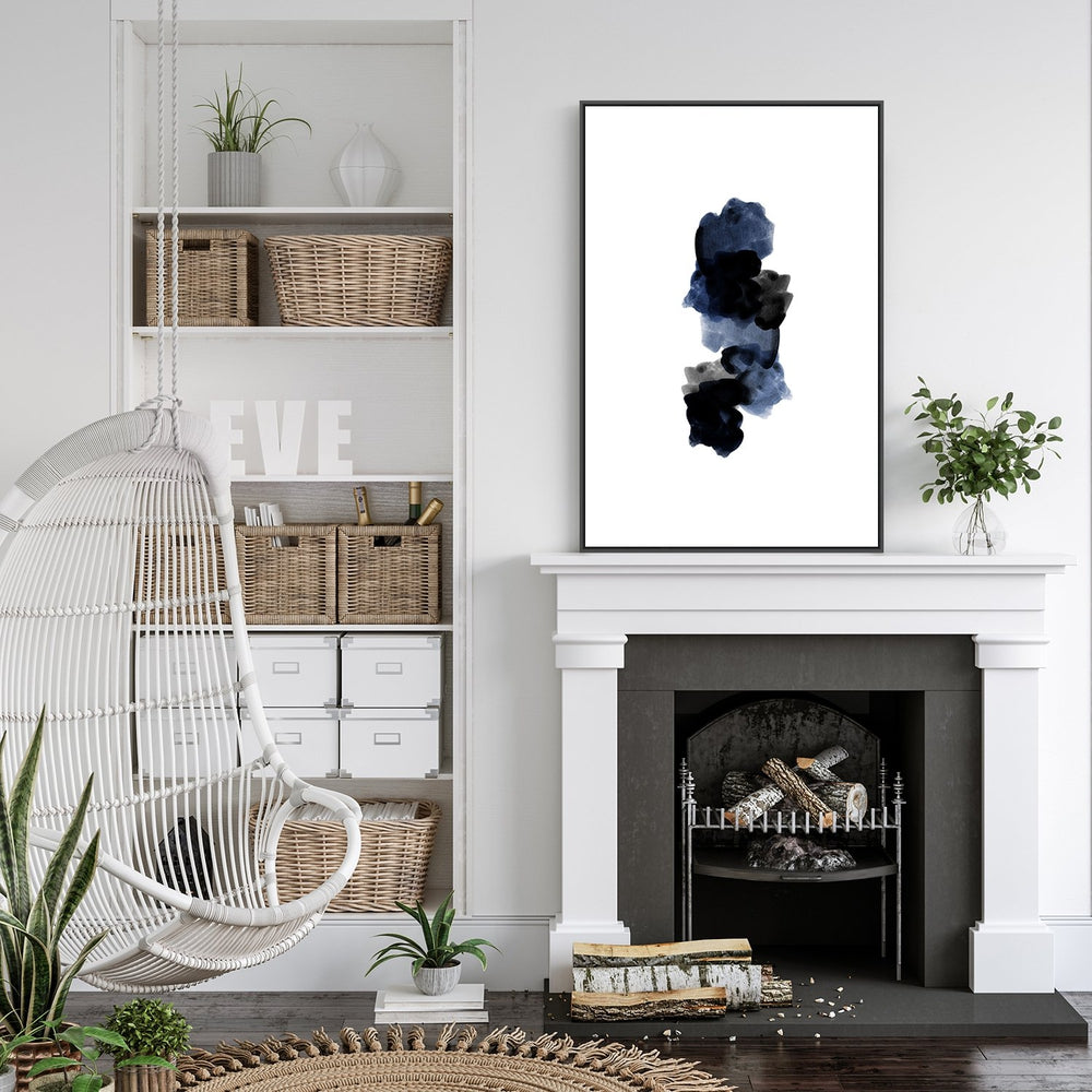 wall-art-print-canvas-poster-framed-Indigo Black, Style B-by-Danushka Abeygoda-Gioia Wall Art