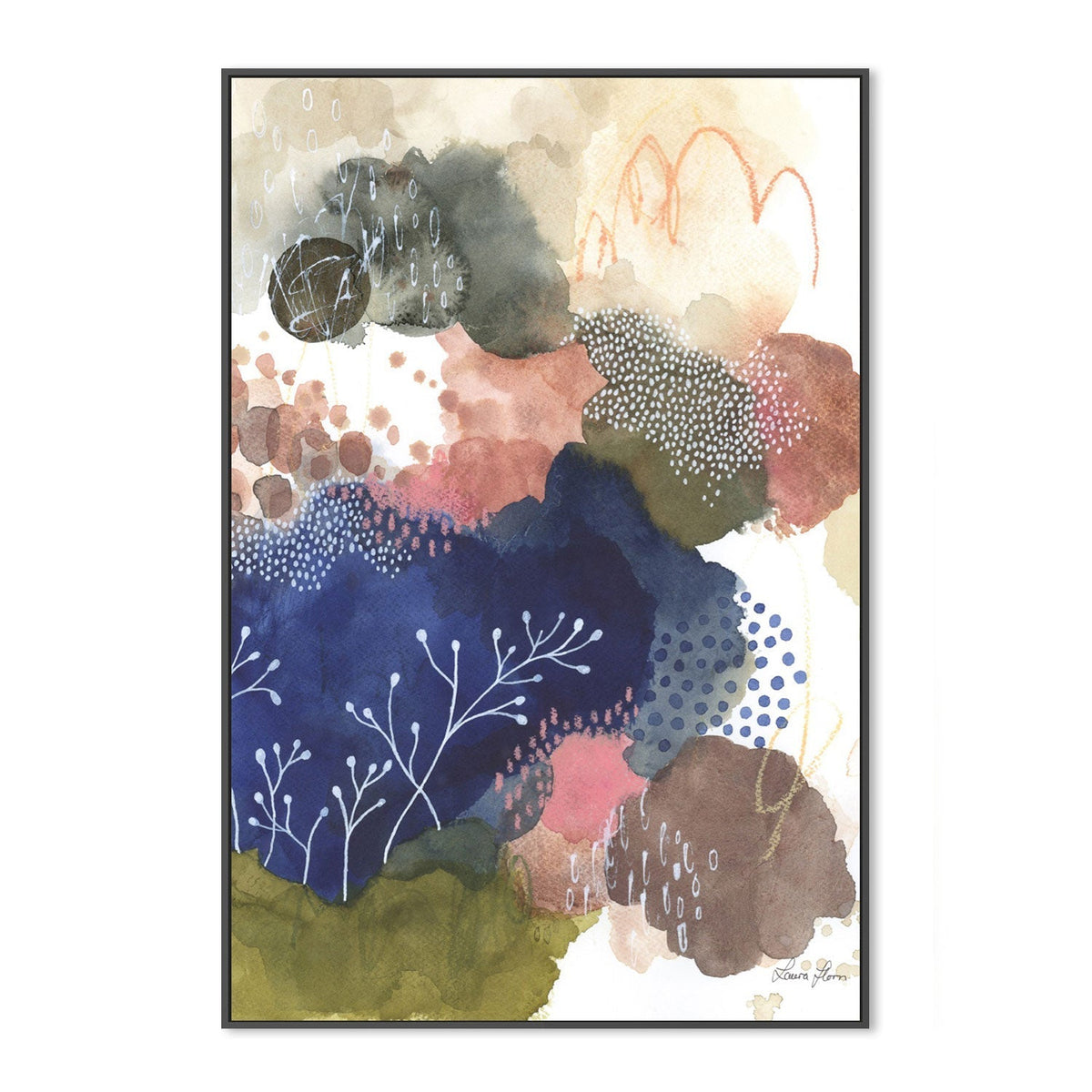 wall-art-print-canvas-poster-framed-Indigo Bliss, Style A-by-Laura Horn-Gioia Wall Art