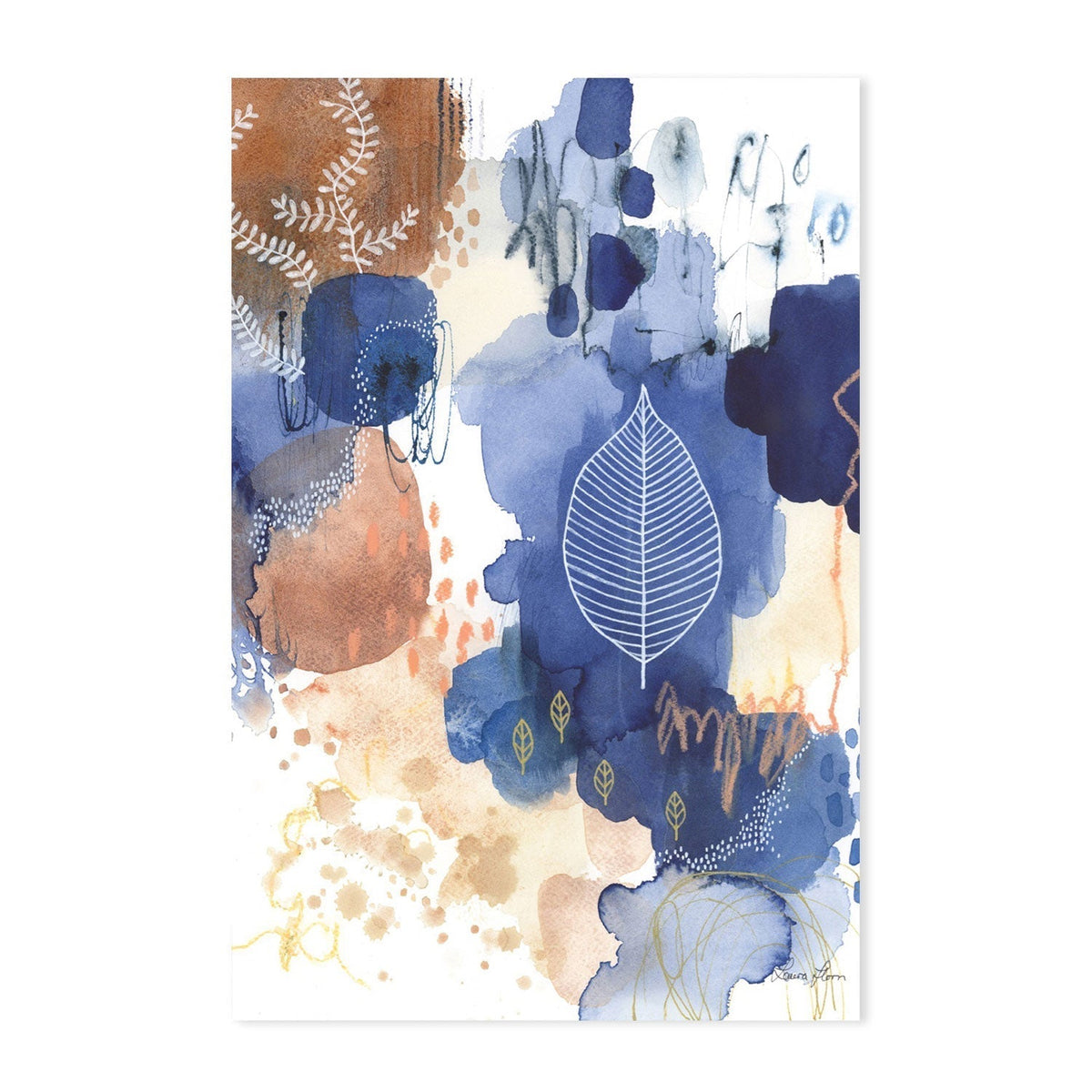 wall-art-print-canvas-poster-framed-Indigo Bliss, Style B-by-Laura Horn-Gioia Wall Art