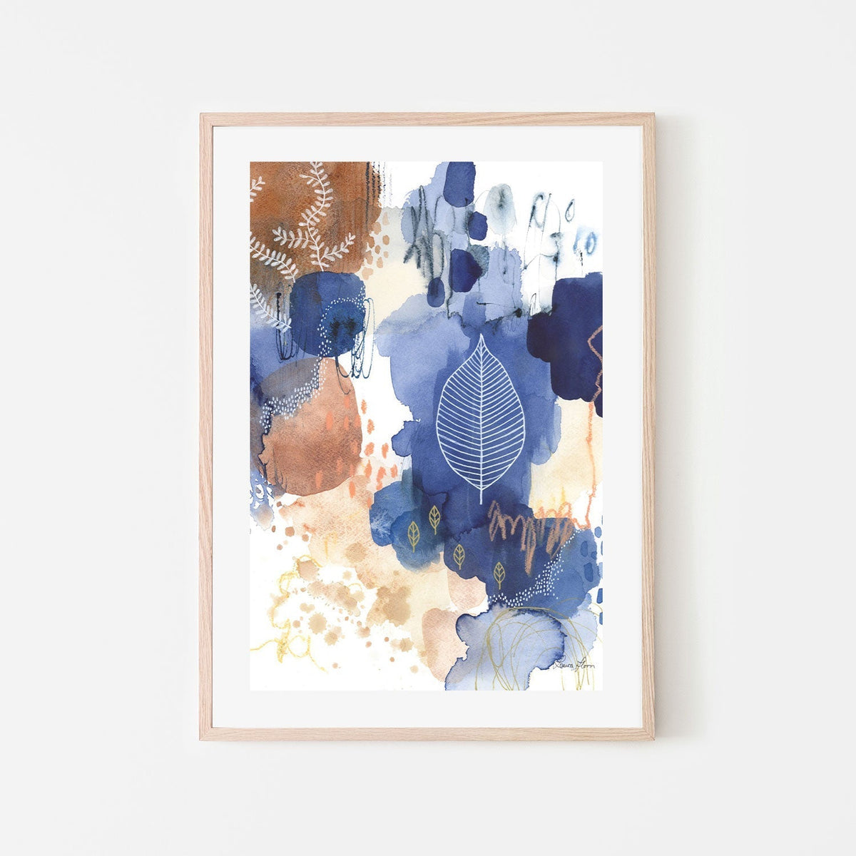 wall-art-print-canvas-poster-framed-Indigo Bliss, Style B-by-Laura Horn-Gioia Wall Art