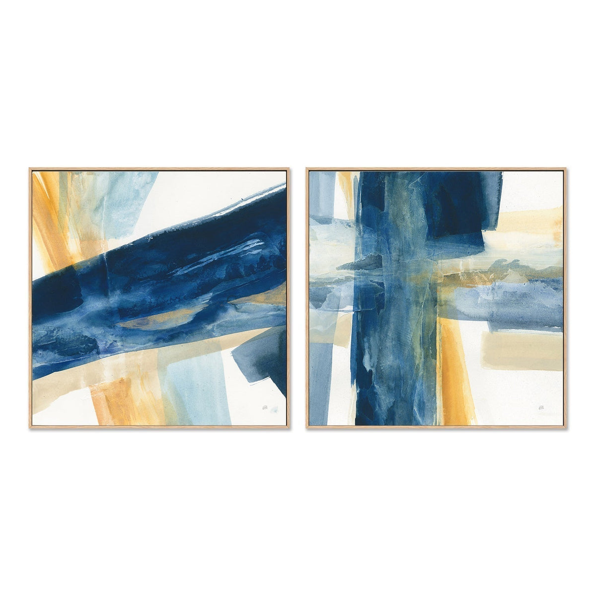 wall-art-print-canvas-poster-framed-Indigo, Set of 2-by-Chris Paschke-Gioia Wall Art