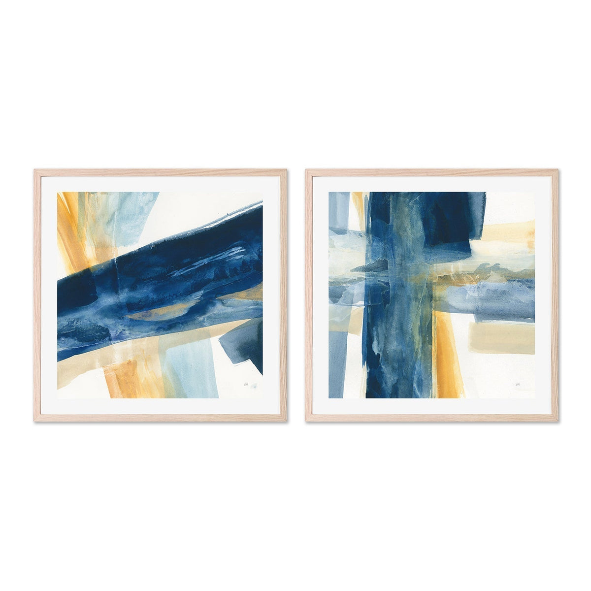 wall-art-print-canvas-poster-framed-Indigo, Set of 2-by-Chris Paschke-Gioia Wall Art
