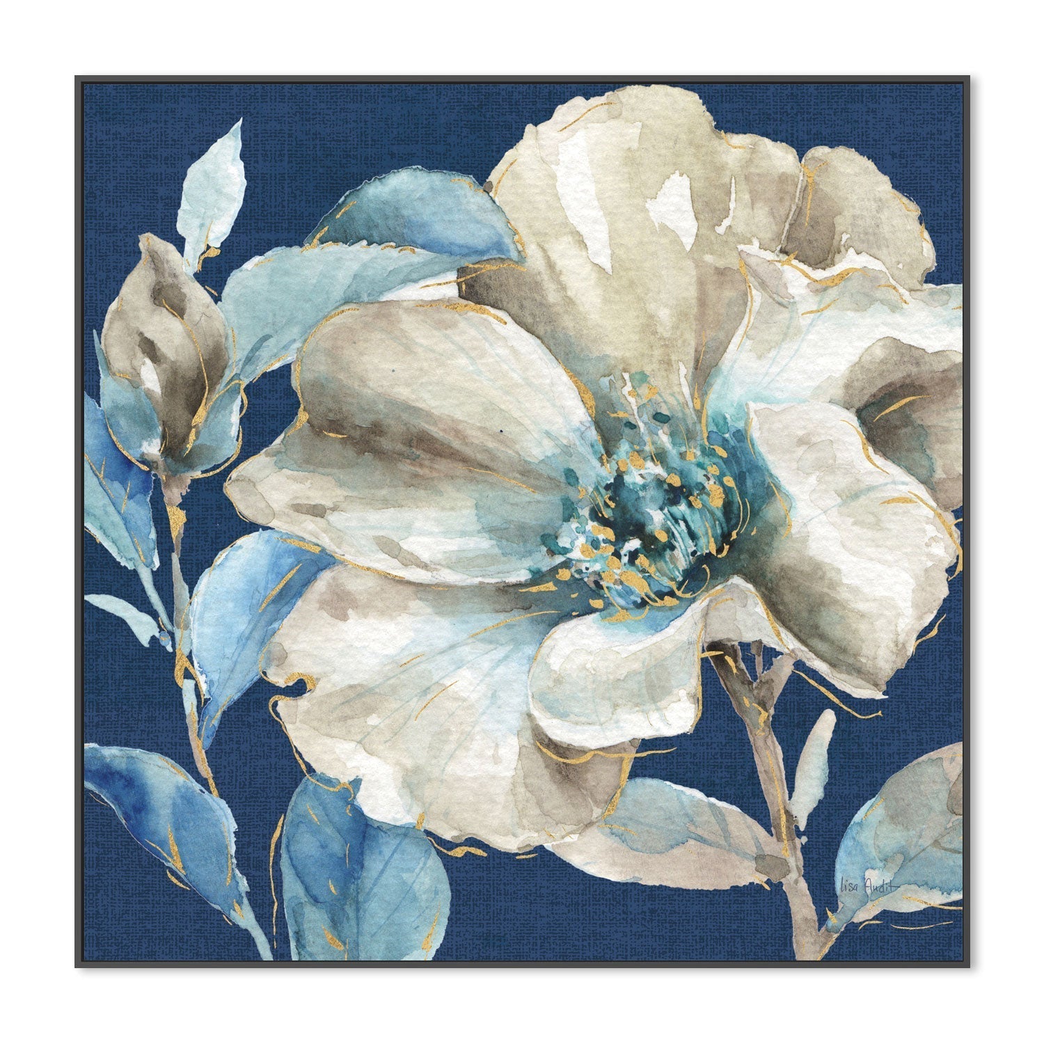 wall-art-print-canvas-poster-framed-Indigold Navy, Style A , By Lisa Audit-GIOIA-WALL-ART
