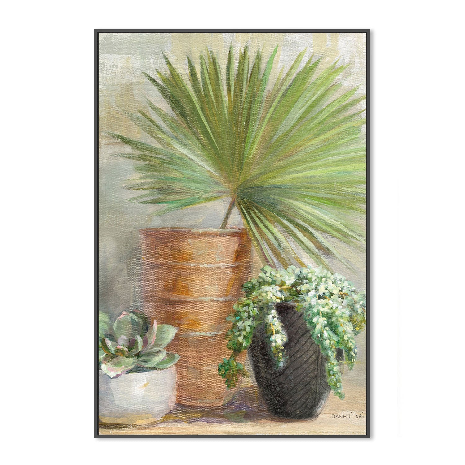 wall-art-print-canvas-poster-framed-Indoor Garden, Style A-by-Danhui Nai-Gioia Wall Art