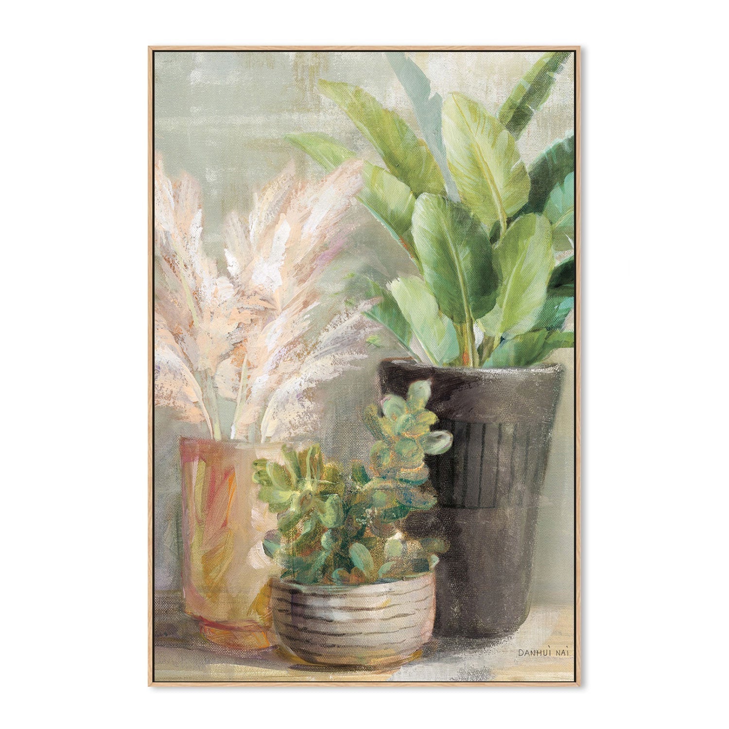 wall-art-print-canvas-poster-framed-Indoor Garden, Style B-by-Danhui Nai-Gioia Wall Art