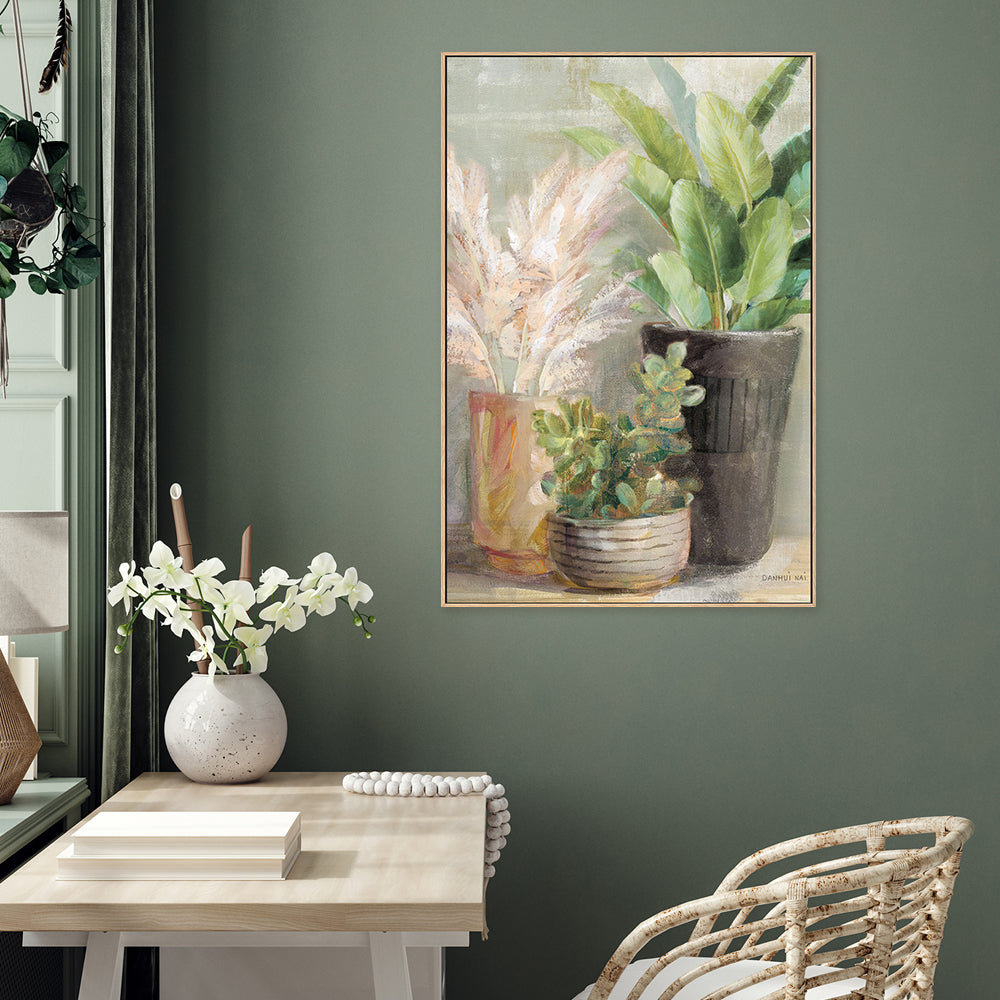 wall-art-print-canvas-poster-framed-Indoor Garden, Style B-by-Danhui Nai-Gioia Wall Art