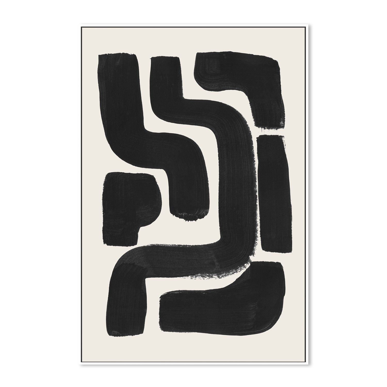 wall-art-print-canvas-poster-framed-Ink Maze , By Ejaaz Haniff-GIOIA-WALL-ART