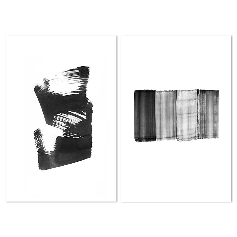 wall-art-print-canvas-poster-framed-Ink Strokes, Set Of 2-by-Danushka Abeygoda-Gioia Wall Art