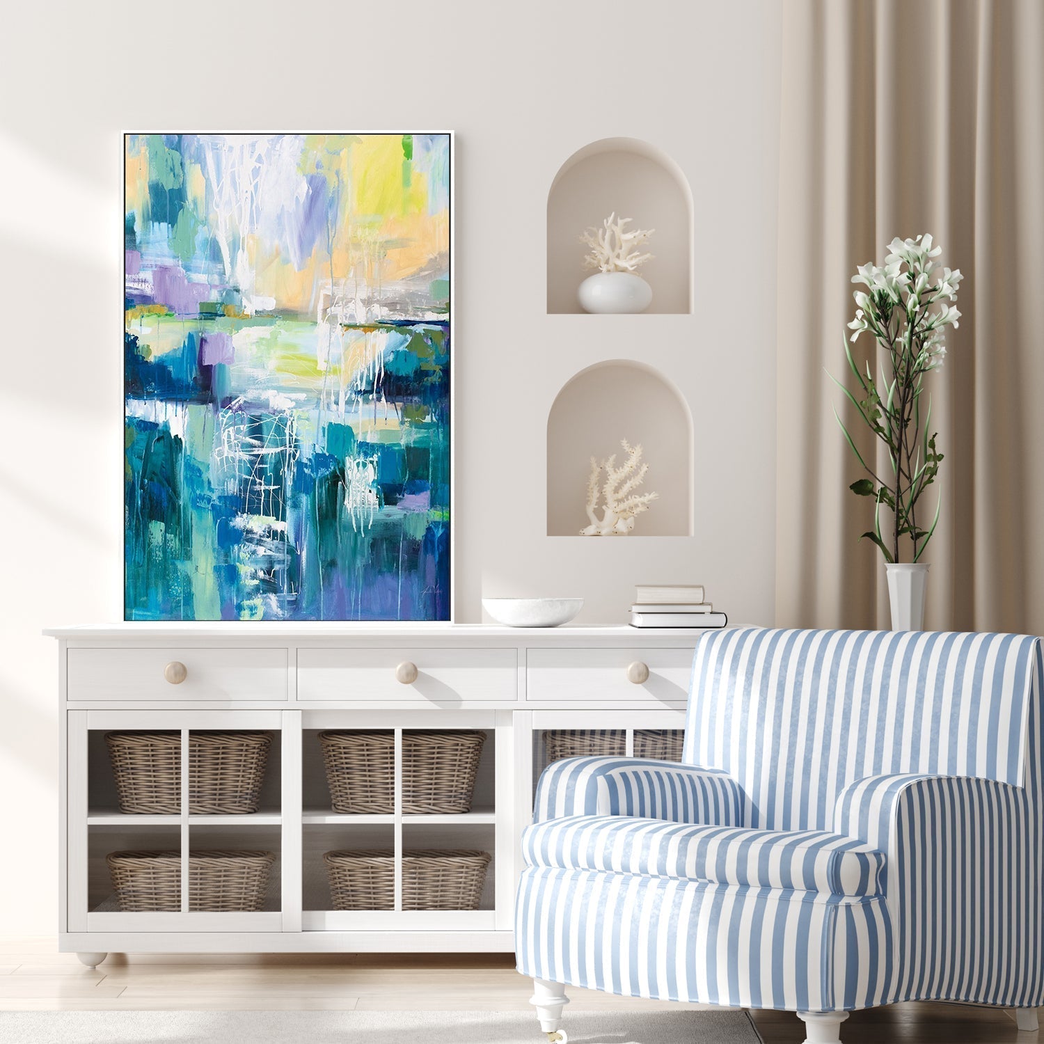 wall-art-print-canvas-poster-framed-Into the Water-by-Jeanette Vertentes-Gioia Wall Art
