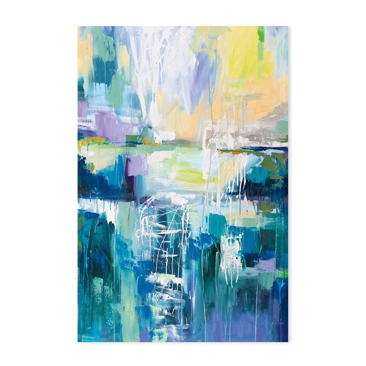 wall-art-print-canvas-poster-framed-Into the water, Set of 2-by-Jeanette Vertentes-Gioia Wall Art