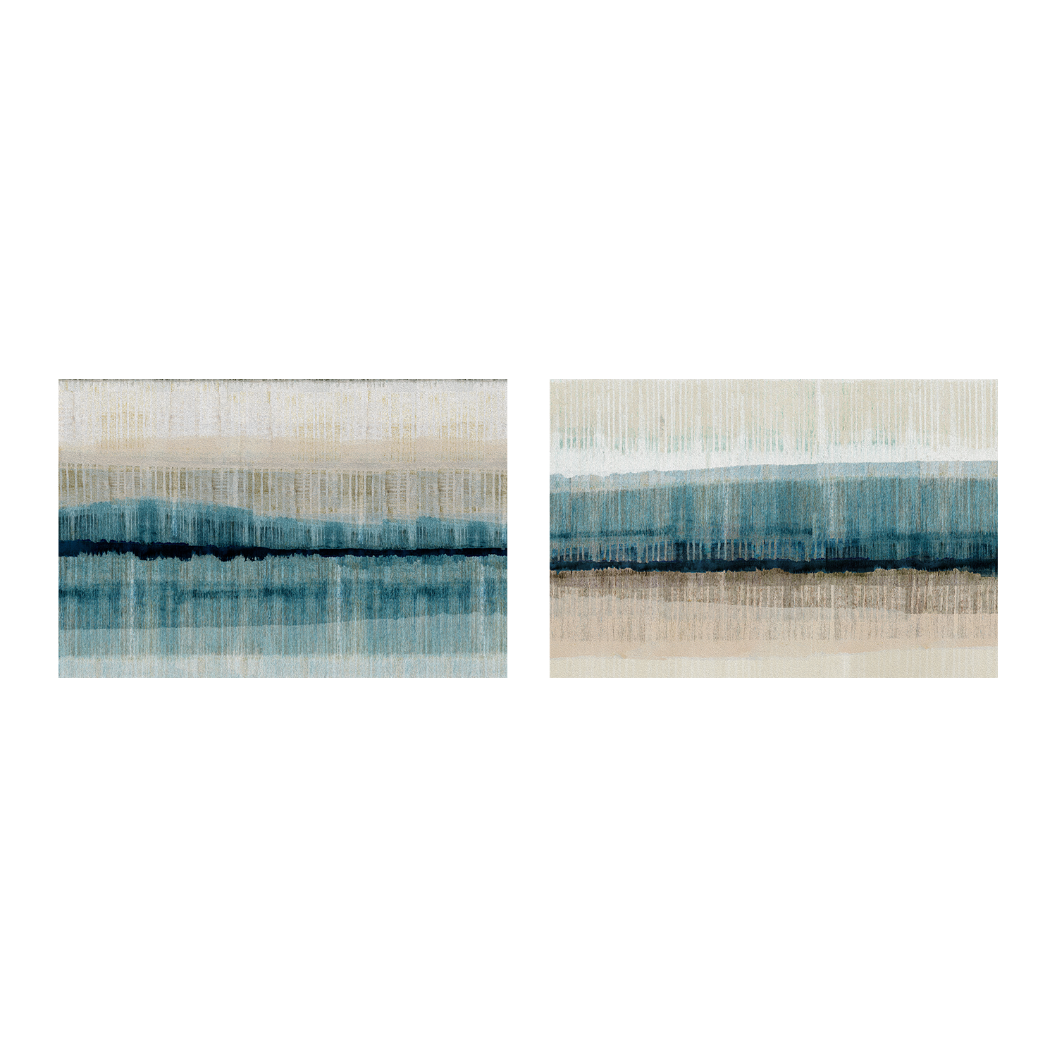 wall-art-print-canvas-poster-framed-Island Dawn, Style A & B, Set Of 2-1