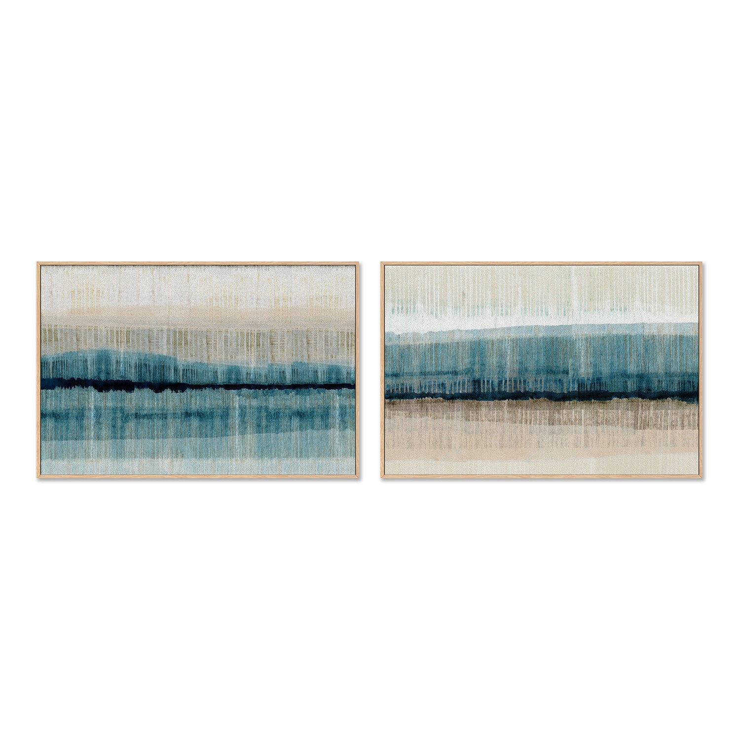 wall-art-print-canvas-poster-framed-Island Dawn, Style A & B, Set Of 2-4